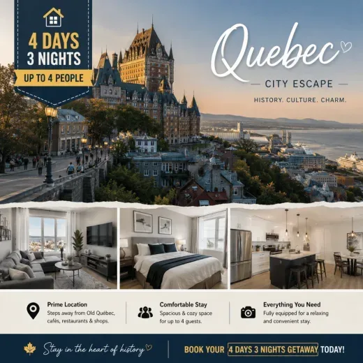 Fairmont Le Chateau Frontenac — 4D/3N Quebec