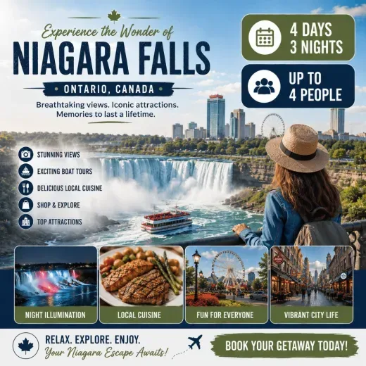Sheraton Fallsview Hotel — 4D/3N Niagara Falls